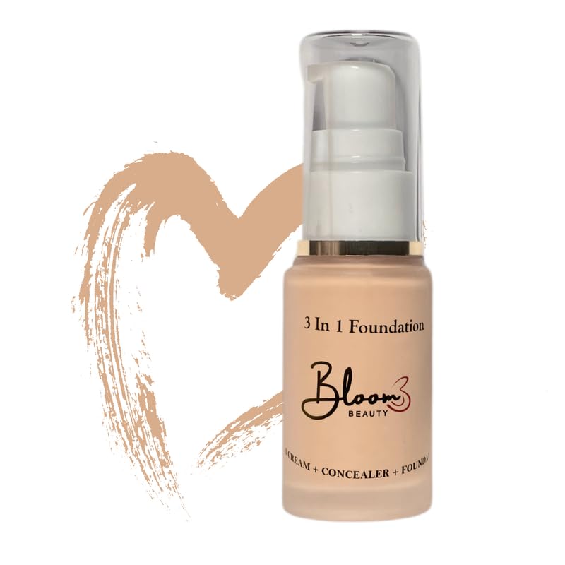 Bloom Beauty 3IN1 Foundation – Vanilla Blossom |Lightweight Formula |Flawless Matte Finish
