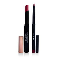 FLiCKA High Drama Matte Lipstick Nervous & Lip Liner Denver Combo | 04