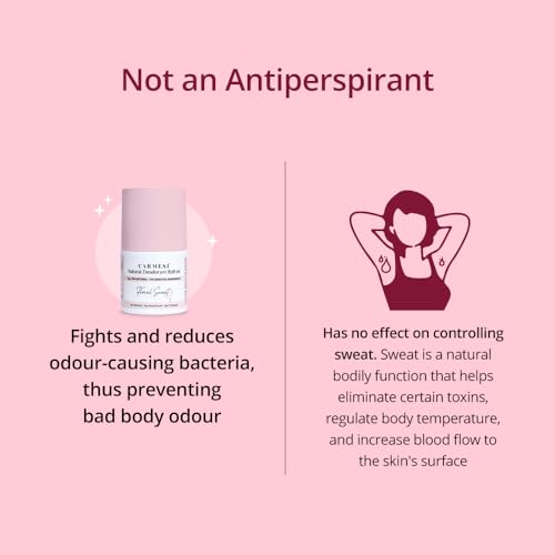 Carmesi Natural Underarm Roll On Deodorant for Women | 95% Natural + 5% Essential Ingredients | For Fresh Underarms All Day | No Alcohol & Aluminium | Floral Sunset | 50 ml (Pack of 2)