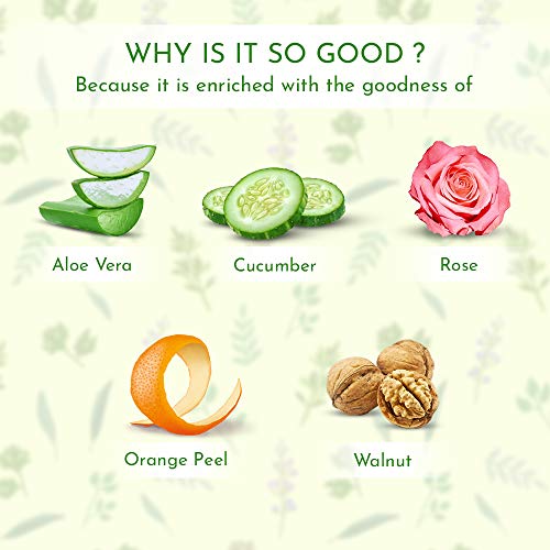 Moha: Herbal Face Wash 200 ml with Herbal Scrub 50 ml | Aloe, Cucumber, Rose, Neem and Yashtimadhu | Combo Pack of 2