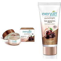 Everyuth Naturals Pure And Light Tan Removal Scrub And Tan Removal Pack Chocolate And Cherry 50 gm Each (Pack Of 2)