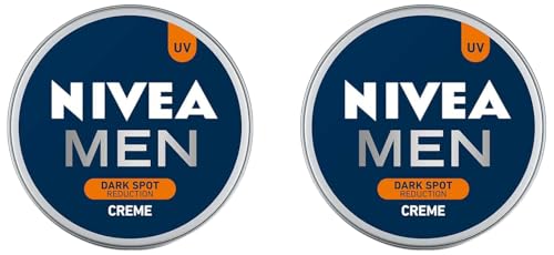 Nivea Men Creme, Dark Spot Reduction, Non Greasy Moisturizer, Cream with UV Protect, 75 ml (Pack of 2)