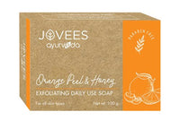 Jovees Herbal Orange Peel & Honey Soap 100 g, Basil Turmeric Anti Bacterial 100 g, Cinnamon & Neem Anti Acne Face Bar 75 g, Shea Butter & Aloe Vera Hydrating 100 g Soap Combo 4