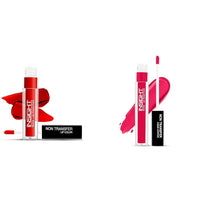 Insight Cosmetics Non Transfer Lip Color Matte Texture12Hrs Waterproof, 4ml(LG40-02) Non Transfer Liquid Lipstick 24 Hrs Waterproof, 6ml(LG39-01)