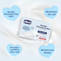 Chicco Baby Moments Gentle Cleansing Bar with Goodness of Shea Butter for Intense Moisturization 100g