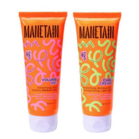 MANETAIN Volumizing Curl Cream 100ml & Hair Styling Gel 100ml for Defined Curls | Hydrating, Anti-Frizz & Long-Lasting Hold for Wavy, Curly Hair | Natural Ingredients, Vegan & Cruelty-Free