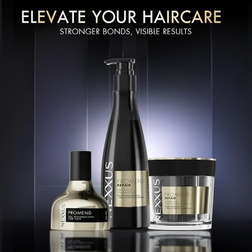 Nexxus Promend Resurrection Oil Hair Serum For Bond Repair, Frizz Reduction & Heat Protection 100ml | 11 X Strength | 72H Smoothness | Crafted with Precious Magnolia Essence