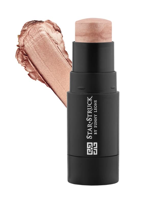 STARSTRUCK BY SUNNY LEONE Highlighter Stick for Women - Champagne | Concealer Blush Contour | Highlighter for Face Makeup | Long Lasting | All Skin Type