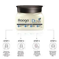 Raaga Professional De-Tan Pack | Tan Removal Cream with Kojic and Milk | Dermatologically Tested, Peroxide Free, Hydroquinone Free, Sulphate Free (500 gm) (Pack of 4)
