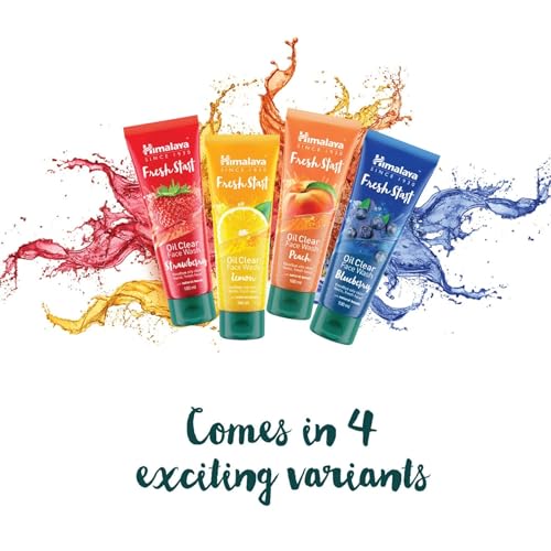 Himalaya Fresh Start Oil Clear Face Wash, Lemon, 100ml (Pack of 3)