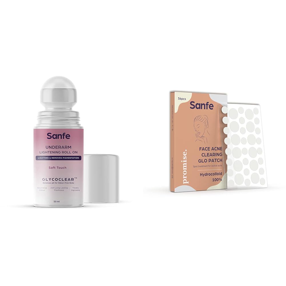 Sanfe Underarm Lightening Roll On (Soft Touch) Promise Face Acne Pimple Patch