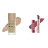 MARS High Coverage Liquid Matte Foundation | Blemish Free & Blendable Foundation For Makeup (40Ml) (Shade-04, All) Creamy Matte Long Lasting Lipstick for Women (3.2 gm) (20-Grapeful Ghoomar)