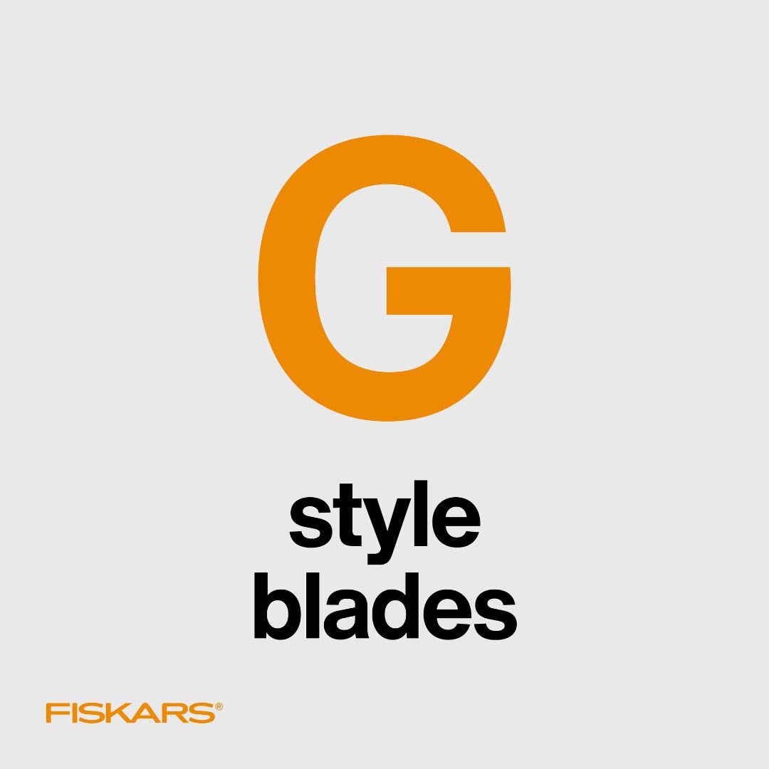 Fiskars Paper Cutter Replacement Blades - 2-Pack - Style G for 9" and 12" Paper Trimmer - Orange