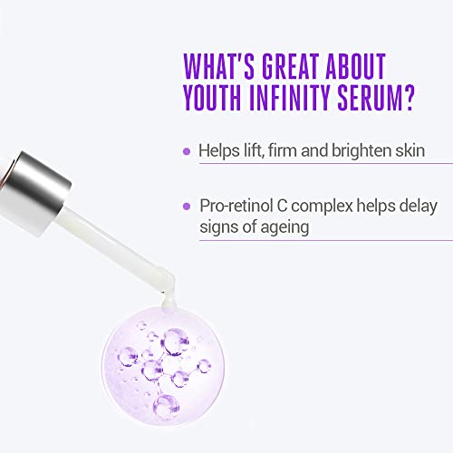 Lakmé Absolute Youth Infinity Skin Sculpting Face Serum with Niacinamide, Collagen Booster and Vitamin A for Anti-Ageing, Bright & firm Skin,30ml, (23049)