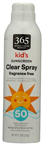 365 Sunscreen SPF 50 Kid's  Fragrance Free, 5.3 Ounce