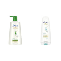 Dove Hair Fall Rescue Shampoo, 650ml And Dove Dryness Care Conditioner, 180ml