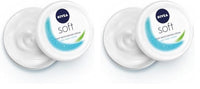 NIVEA Soft Light Moisturizer For Face, Hand & Body, Instant Hydration, Non-Greasy Cream With Vitamin E & Jojoba Oil, 50ml (Pack of 2)