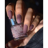 DeBelle Gel Glossy Finish Nail Polish Pretty Petunia (Rust Mauve) 8 Ml - Enriched With Natural Seaweed Extract, Cruelty Free, Toxic Free