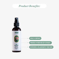 Nature4Nature Facial Hydrating Mist Pure Rose Water | Refreshing & Hydrating Facial Toner for Normal to Oily Skin Face Toner | Instantly Hydrates | Balances pH Levels | Non-Drying 100 Ml