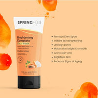 Spring H2O Papaya Face Wash | Hydrating Daily Cleanser for Acne-Prone | All Skin Types | Gentle Exfoliating, Soothing | Brightening Face Wash