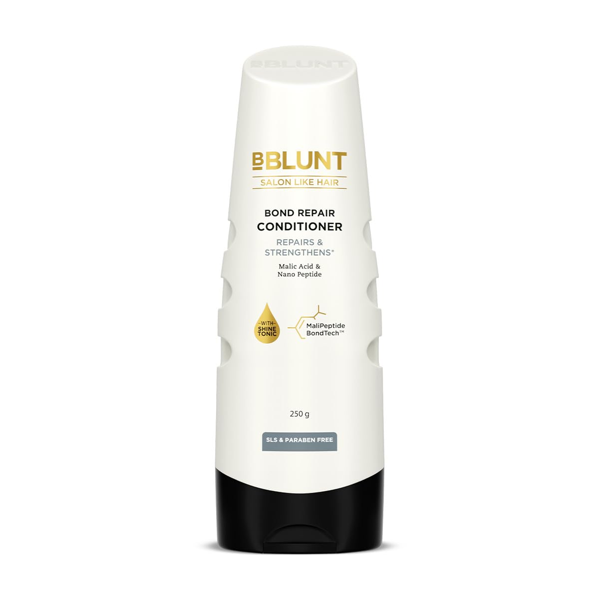 BBLUNT Bond Repair Conditioner - 250 g | Repairs damaged hair by 89% in just 1 use* | Powered with MaliPeptide BondTech | Recommended By Hair Experts | Crafted for Men & Women