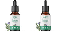 Aravi Organic Rosemary Essential Oil for Hair Growth,Quick Hair Growth Rosemary Oil for Women and Men - 100% Pure Rosemary Leaves Oil - 30 ml (Pack of 2)