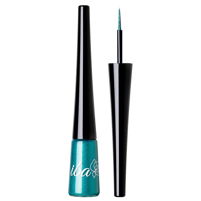 Iba Eye Talk Liquid Eyeliner - 03 Glamorous Green | 18 Hr Waterproof, No Fade & Smudge proof Eye Makeup | Quick Drying | Matte Finish | Halal Certified & Vegan Makeup