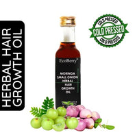 EcoBerry Moringa Small Onion Herbal Hair Growth Oil For Hair Growth, Strengthens Hair Follicles, Reduces Hair Breakage & Dandruff & Dry Scalp