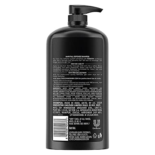 Tresemme Hair Fall Defence Shampoo, 1 Ltr & TRESemme Pro Pure Damage Recovery Conditioner, with Fermented Rice Water, Sulphate Free & Paraben Free, for Damaged Hair, 390 ml