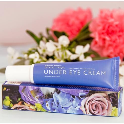 Aroma Magic Under Eye Cream | Nourishes, Reduces wrinkles, repairs & firms the skin, prevents signs of aging | Olive Butter & Rice Bran Oil, Lavender & Rosemary Essential Oils – 20 gm