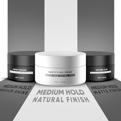 Dasher Hair Styling Cream, Lightweight Cream, Medium Hold Puck, With Argan Oil & Biotin, Flexible Hold & Water-Based, Shapes & Texturizes Hair (100g)