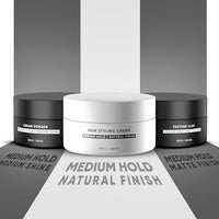 Dasher Hair Styling Cream, Lightweight Cream, Medium Hold Puck, With Argan Oil & Biotin, Flexible Hold & Water-Based, Shapes & Texturizes Hair (100g)