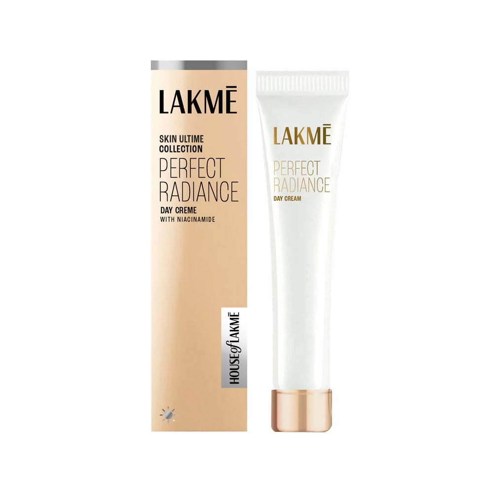 LAKMÉ Perfect Radiance Brightening Day Cream 15G With Niacinamide For Pigmentation, Moisturiser For Am Skincare (Pack of 2)
