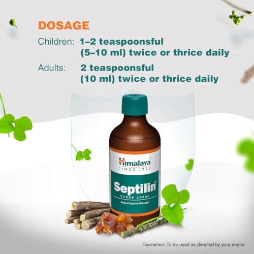 Himalaya Septilin Syrup 200 ml | Manages respiratory tract infections in children and adults