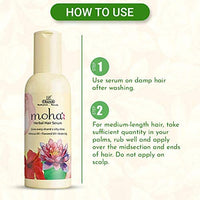 moha: Herbal Hair Serum for Strong, Tangle Free & Frizz-Free Hair Unisex serum with Hibiscus Flaxseed Water lily - 30 ml(Pack of 1)