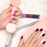 Typsy Beauty 2 In 1 Gel Nail Polish | Purple & Light Purple | Quick Drying | Glossy Finish | Long Lasting | Chip Resistant |10 ml