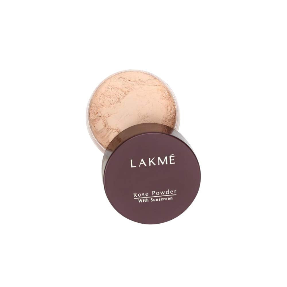 LAKMÉ © Rose Natural Face Powder for Oily Skin Type, Soft Pink, 40G And 9 To 5 Complexion Care Face Cream, Bronze, 30G
