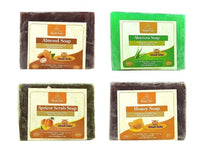 Khadi Pure Almond, Aloe Vera, Apricot & Honey Soap, 125 g (Pack of 4)