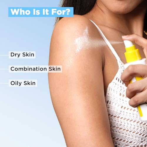 SunScoop Hydrating Face & Body Fluid Sunscreen Spray SPF 60 PA++++ | Water Resistant With Zinc Oxide, Broad Spectrum, No White Cast, Non-Comedogenic Quick Absorbing | For Men & Women-125ml