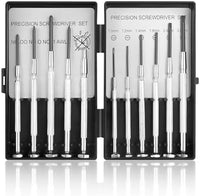 11 Pcs Small Precision Screwdriver Set, Tiny Screwdriver Set, Mini Screw Driver Kit with Slotted and Phillips Heads, Ideal for Watch, Eyeglasses, Toys, Electronics, Computer Repair