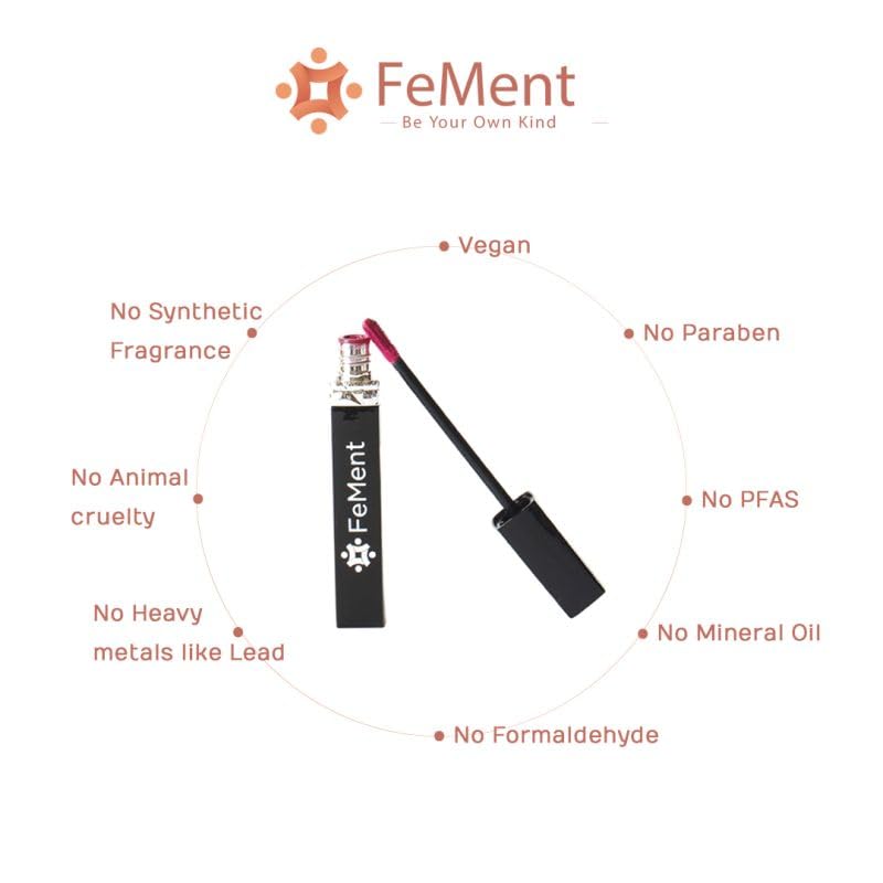 FeMent Clean Beauty Matte Liquid Lipstick For Women, Highly Pigmented, Long Lasting, TransferProof, Lip Makeup, Smudge Proof - 6.5 ML (SHOW OFF)