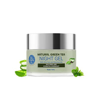 The Moms Co. Natural Green Tea Night Gel l Light Weight l Hydrating l Controls Sebum l Fights Acne l Soothing & Calming l 50 Gms
