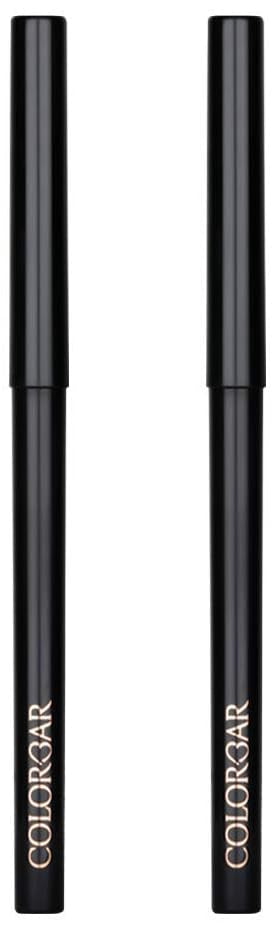 Colorbar cosmetics Intensely Rich Kajal-Creatively, Black, 0.30 g (Pack of 2) Pencil,Matte