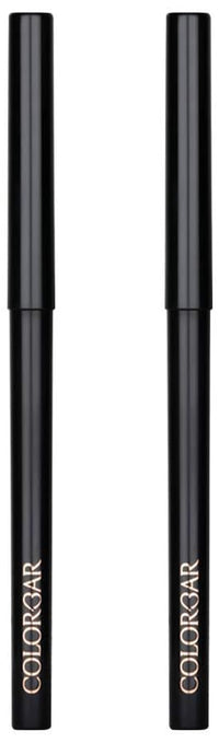 Colorbar cosmetics Intensely Rich Kajal-Creatively, Black, 0.30 g (Pack of 2) Pencil,Matte