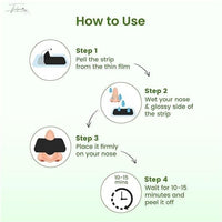 Luxenwell Deep Purifying Nose Strips for Women & Men | Enriched with Bamboo Charcoal | For Instant And Painless Blackheads And Whiteheads Removal (Pack of 20)