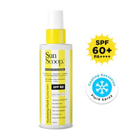 SunScoop Hydrating Face & Body Fluid Sunscreen Spray SPF 60 PA++++ | Water Resistant With Zinc Oxide, Broad Spectrum, No White Cast, Non-Comedogenic Quick Absorbing | For Men & Women-125ml