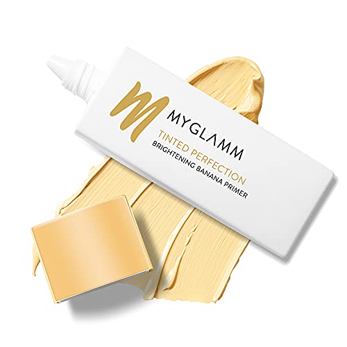 MyGlamm Tinted Perfection Brightening Banana Primer -27g- Banana | Yellow |Tinted Primer | Lightweight Formula