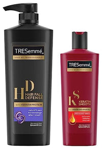 Tresemme Keratin Smooth Shampoo, 340Ml And Hair Fall Defense Shampoo, 580Ml