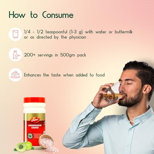 Dabur Lavan Bhaskar Churna 500g| Increases Appetite and Improves Digestion