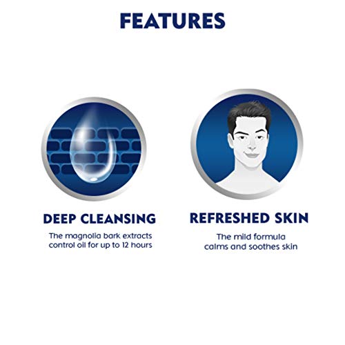 NIVEA MEN Shaving, Sensitive Shaving Foam, 250ml & NIVEA Men Face Wash for Oily Skin, Oil Control for 12hr Oil Control with 10x Vitamin C Effect, 100 g